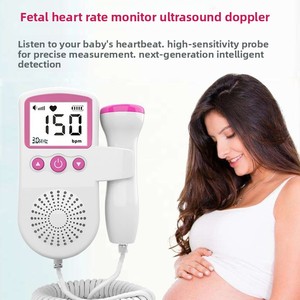 Monitor <span class=keywords><strong>Fetal</strong></span> Doppler con Certificación CE, Funciona con 2 Pilas AA, Blanco y Rosa - Product Image 2