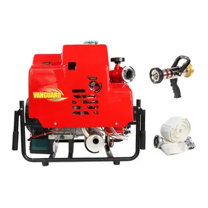 Équipement de pompier de qualité moteur à essence d'avant-garde pompe à eau à essence portable de lutte contre l'incendie