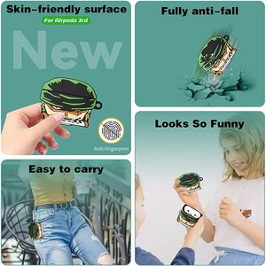 Coque 3D dessin animé <span class=keywords><strong>japonais</strong></span> Zoro pour Airpod Gen 3, étui pour AirPods 3 <span class=keywords><strong>2021</strong></span> - Product Image 4