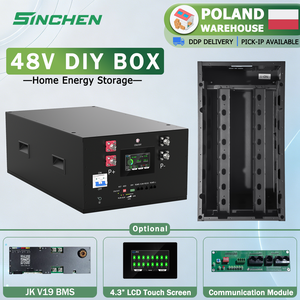 กล่องแบตเตอรี่ลิเธียมแบบ DIY 48V 51.2V พร้อมชุดอุปกรณ์ประกอบแบบติดตั้งบนชั้นวาง สำหรับ ESS พร้อมระบบจัดการแบตเตอรี่ JK V19 จัดส่งแบบ DDP จากโปแลนด์ - Product Image 1