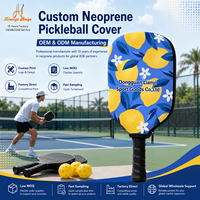 Pochette de transport personnalisée OEM pour raquette de pickleball avec fermeture éclair et bordure noire, idéale pour les cadeaux d'équipe de club – Fabrication chinoise