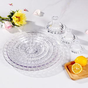 Nouvelle arrivée <span class=keywords><strong>assiette</strong></span> à <span class=keywords><strong>dessert</strong></span> aux fruits pour fête de mariage PC/PS matière plastique <span class=keywords><strong>assiette</strong></span> à fruits au <span class=keywords><strong>design</strong></span> perlé avec base - Product Image 2