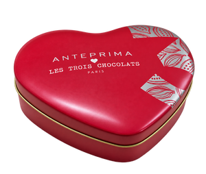 Boîte en étain en forme de cœur de qualité alimentaire, boîte en métal vide en forme de cœur avec couvercle, boîte cadeau personnalisée imprimée pour l'emballage de chocolats et de bonbons - Product Image 2