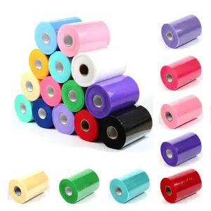 Groothandel 100 Yards 6 Inch Polyester 63 Kleuren Tutu Tule Stof Tulle Rolls Voor Bruiloft Benodigdheden Baby Rokken Jurken