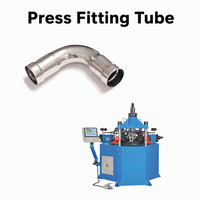 Machine de formage d'extrémités de tubes CNC pour raccords de tuyauterie en acier inoxydable à sertissage par pression