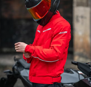 Traje de montar <span class=keywords><strong>en</strong></span> motocicleta para hombre, chaqueta transpirable de malla de primavera y verano, traje de tensión, traje de motocicleta anticaída - Product Image 6