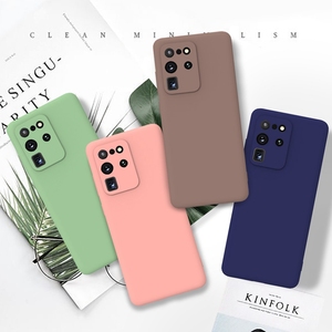 Funda de Silicona de Goma para <span class=keywords><strong>Samsung</strong></span> Galaxy S20 Plus, Funda Trasera de TPU Suave en Color Caramelo para <span class=keywords><strong>Samsung</strong></span> Galaxy S20 S 20 Ultra Coque - Product Image 1