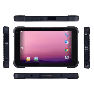 8 pouces android 10 système robuste tablette pc avec support de charge pour chariot élévateur voiture ont rs232 port