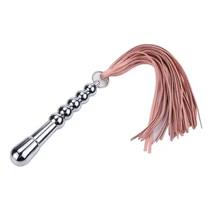 Metal Anal Bead Plug & Sex Fetish Spanking Tassels Whip BDSM Flogged Whip Adult Games Whip Sex Couples Cosplay