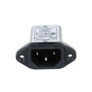 YB11A2 IEC C14 Inlet Filter 6A 220V EMI Power Input Filter For Power Input System