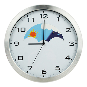 Nhôm Mặt Trời Và Mặt Trăng Di Chuyển Dail Đồng Hồ Treo Tường - Product Image 6