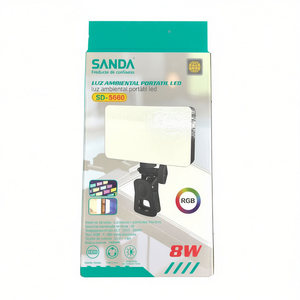 Sanda <b>Led</b> Ambient Light 8W RGB Portable With Stand For Photography And Videography - Product Image 2