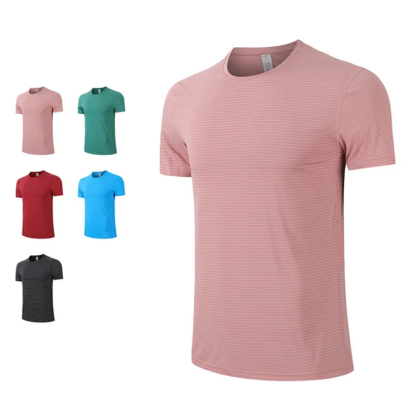 2021 нейлоновая Мужская футболка для фитнеса, производство эластичных топов для мужчин, летняя быстросохнущая Мужская рубашка для бега
