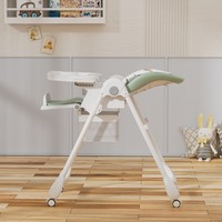 Chaise haute bébé pliable et réglable en gros, 7 niveaux de hauteur, inclinable jusqu'à 155 degrés, avec plateau double amovible pour l'alimentation des nourrissons
