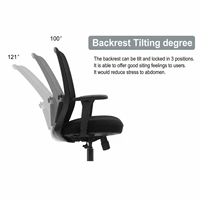 Chaise de bureau ergonomique moderne à dossier mi-haut, testée BIFMA, pour bureau informatique et espace de travail professionnel