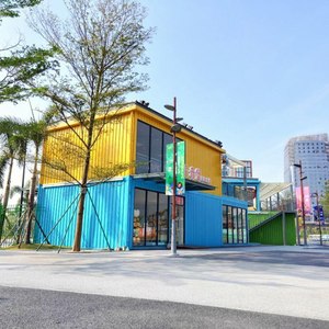 บ้านคอนเทนเนอร์ดัดแปลงทรงสี่เหลี่ยมผืนผ้า ดีไซน์อุตสาหกรรม สำหรับร้านค้า ความหนาตามมาตรฐาน - Product Image 3