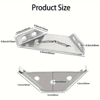 Support d'angle multifonction en acier inoxydable, support triangulaire, outil de quincaillerie, outils de travail du bois