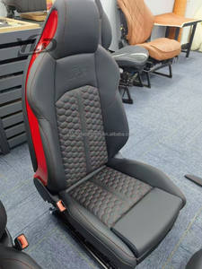 Accessoires automobiles YLD : Housse en cuir personnalisée pour sièges sport de course, Siège baquet RS6 pour Audi A3 A4 A5 A6 A7 Q5 Q7 Q8 – Amélioration - Product Image 1