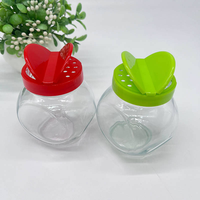 Ensemble de salière et poivrière, pots à épices en verre avec couvercle à vis pour cuisine, shaker, contenant de stockage pour farine