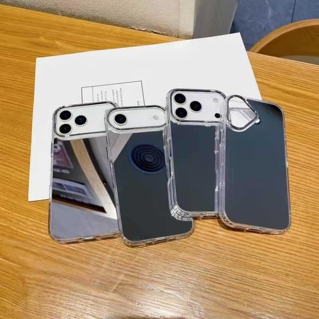 Korean Style Trendy Cosmetic Mirror Phone Case for Women for iPhone 17 16 Pro Max 15 14 11 Plus Cell Phone Fashion Accessories