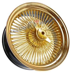 20/22 Inch <b>Gold</b> Spoke Wire Wheels - Product Image 1