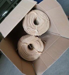 Cuerda de Papel 100%, 3 Capas, Grosor de 4 mm, Cuerda Trenzada Resistente, Rollo de Cuerda de Kraft, <span class=keywords><strong>Rafia</strong></span>, Hilo Trenzado para Pantalla de Lámpara, <span class=keywords><strong>Silla</strong></span> - Product Image 1