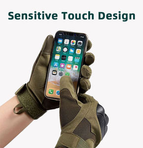 Gant <span class=keywords><strong>de</strong></span> moto <span class=keywords><strong>de</strong></span> sport <span class=keywords><strong>de</strong></span> sécurité noir à doigt complet Gants tactiques Mil-Spec - Product Image 3