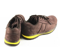 Chaussures de sécurité basses en cuir nubuck à embout d'acier, prix direct usine, normes de sécurité élevées, en promotion