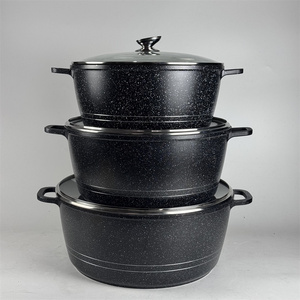 Ensemble de casseroles en aluminium moulé sous pression de style américain, antiadhésif, robuste, pour la cuisine, 32/36/40 cm - Product Image 1