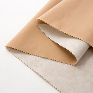 Tela de flocado transpirable de alta calidad, tejido de punto liso teñido, gamuza de trama de peso medio, venta al por mayor a buen precio - Product Image 4