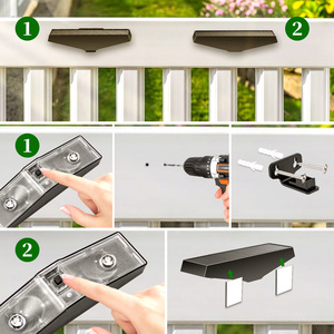 Luces Solares Pequeñas para Cercas, Luces LED Recargables para Exteriores con Clasificación IP65 a Prueba de Agua, Luces para Escalones, Paredes, Jardín, Patio, Caminos y Escaleras - Product Image 4