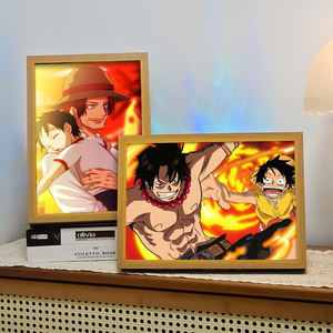 Cadre photo lumineux de décoration d'intérieur à thème <span class=keywords><strong>Manga</strong></span> Luffy Anime - Product Image 5