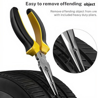 Kit de Herramientas de Reparación de Neumáticos de Coche y Motocicleta de Metal de 68 Piezas, Compatible con Aspiradoras OLIVER, Portátil, 1250g, 1 Año de Garantía