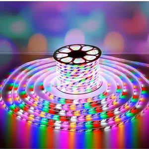 Guirnalda de luces LED RGB de 220V ws2812b, impermeable, con efecto de agua corriente, 48D 96D, color de ensueño, para decoración navideña, fiestas y hogar, 100m - Product Image 5