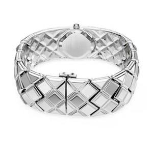 Reloj de Lujo de 35 mm con Diamantes para Mujer, Totalmente Cubierto de Diamantes, Caja Cuadrada de Aleación, Esfera de Cristal, Estilo Clásico, Elegante y Ejecutivo - Product Image 2
