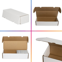 Boîtes de rangement pour chaussures à 2 rangées avec couvercle, capacité 1600 cartes, pour cartes de sport, de baseball, TCG et Yu-Gi-Oh!