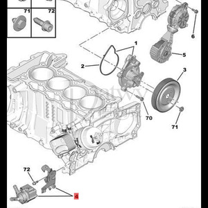 Pompe à eau OE 9806790880 9806790780 pour Citroën C4 Picasso C5 III DS3 DS4 <span class=keywords><strong>Peugeot</strong></span> 207 308 3008 5008 <span class=keywords><strong>RCZ</strong></span> 1.6 THP (marque d'origine) - Product Image 6