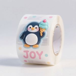 Pegatina Adhesiva de Resina Epoxi con Diseño de Dibujos Animados Personalizados, Calcomanías Epoxi Redondas con Logotipo en Forma de Domo, Resistentes al Agua - Product Image 4