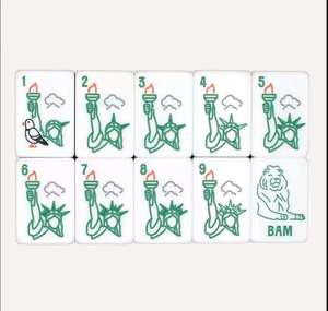 Tuiles de Mahjong Mini en Acrylique avec Logo Personnalisé, Jeu de Mahjong de Voyage pour 4 Joueurs, Pièces de Jeu en Cristal, Emballage Personnalisé - Product Image 1