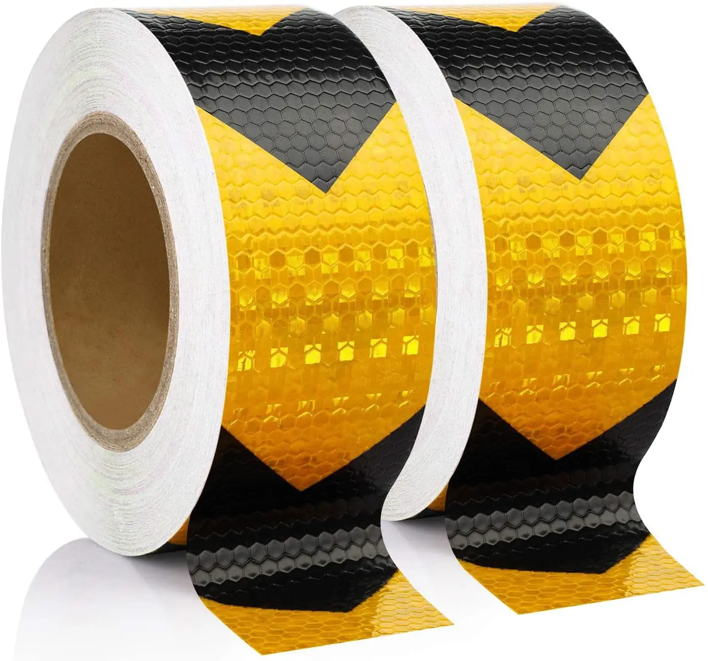 PVC Self Adhesive Safety Reflective Tape Arrow Warning Reflective Stickers Strips Warning Tape for Car Trucks Trailer