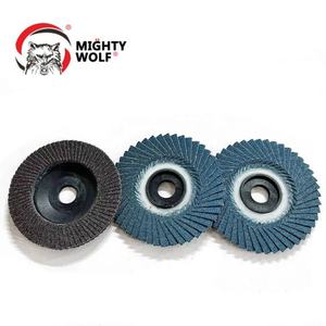 Ingrosso disco con lembo flessibile in resina marrone in alluminio ossido di alluminio in fibra di vetro abrasivo per smerigliatura di metallo - Product Image 5