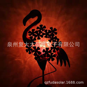 Lámpara Solar de Jardín con Forma de Flamenco, Lámpara de Estaca LED para Exteriores, Resistente al Agua, Decorativa, Alimentada por Energía Solar - Product Image 2