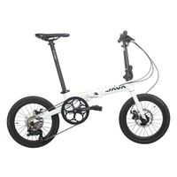Nouveau JAVA x2 pliant vélo frein à disque 16 pouces 9 vitesses portable petite roue vélo garçons filles en alliage d'aluminium cadre Ultra léger