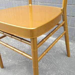 Chaises de mariage Chiavari de luxe en aluminium doré vente en gros - Product Image 5
