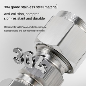 304 thép không gỉ áp lực cao bằng PU TEE PE cụ đồng phụ kiện đường ống góc phải PV giảm màng ferrule - Product Image 3