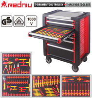 Jeu de pinces et de tournevis isolés VDE 1000V Outils d'électricien Outils électriques 12PCS