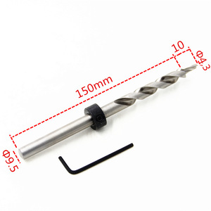 Foret hélicoïdal EJZ002 de 9 mm, longueur 230 mm, à queue plate, en acier, pour le travail du bois, foret rapide avec rondelle et clé Allen - Product Image 2