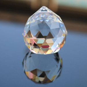 Nouvelle conception, accessoires d'éclairage en gros, <span class=keywords><strong>boule</strong></span> de lampe en verre vierge personnalisée, <span class=keywords><strong>boule</strong></span> de cristal à facettes K9 pour lustre - Product Image 3