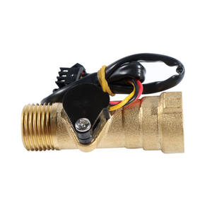 YF-B8 デジタル流量計 DN15 真鍮タービン 100℃ 温水流量センサー - Product Image 3