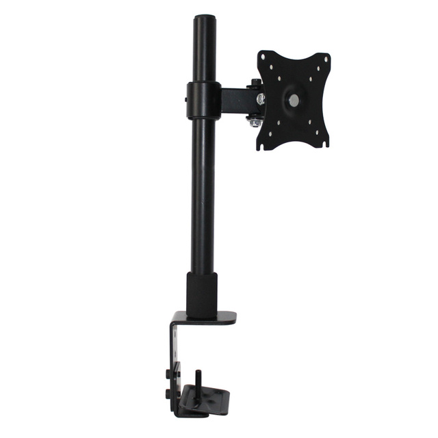 Computer Accessories Monitor Arm Vertical Laptop Stand 14-24inch Cold Rolled Steel 360 Degree Swivel 45 Degree Tilt VESA Mount
